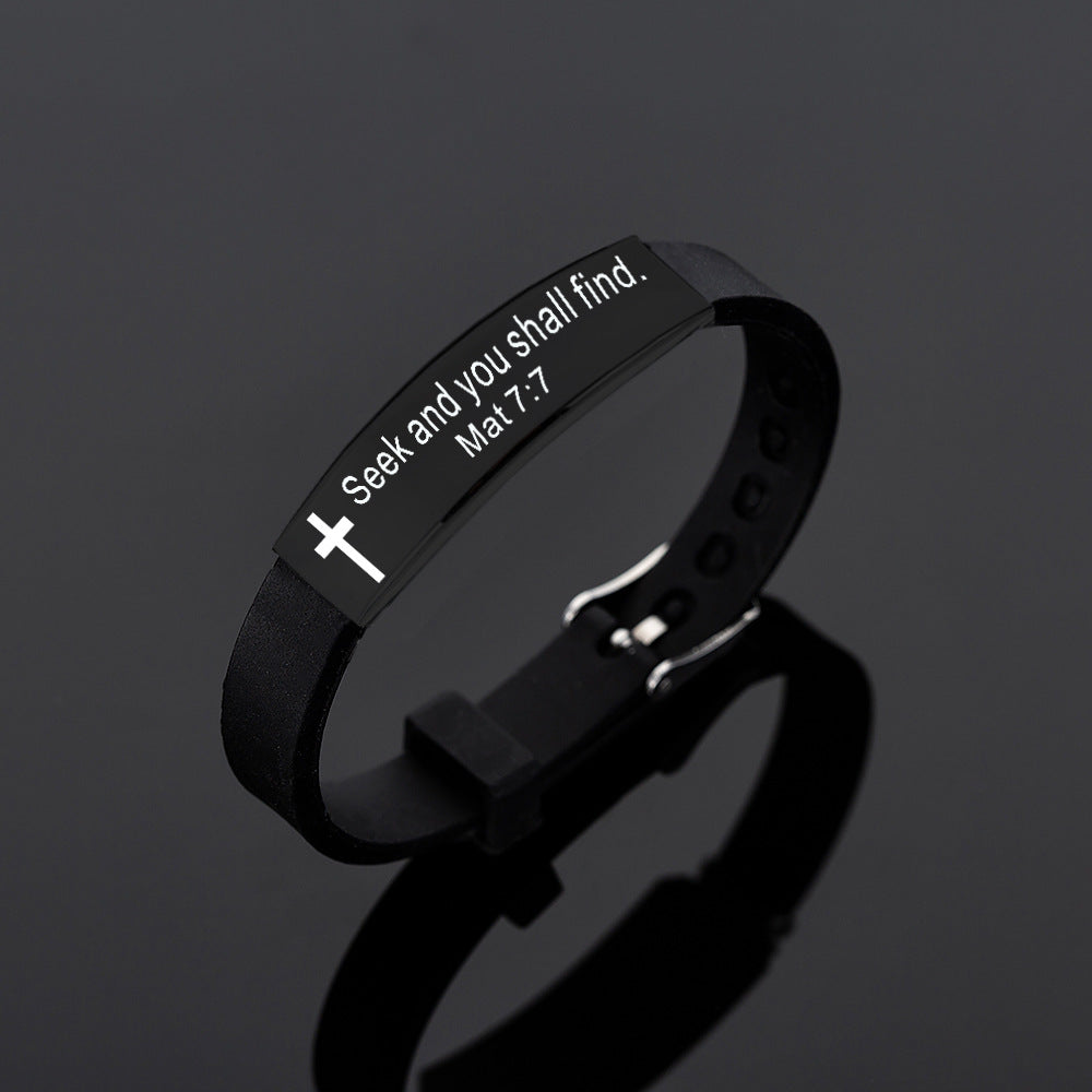 Bible Verse Silicone Bracelet