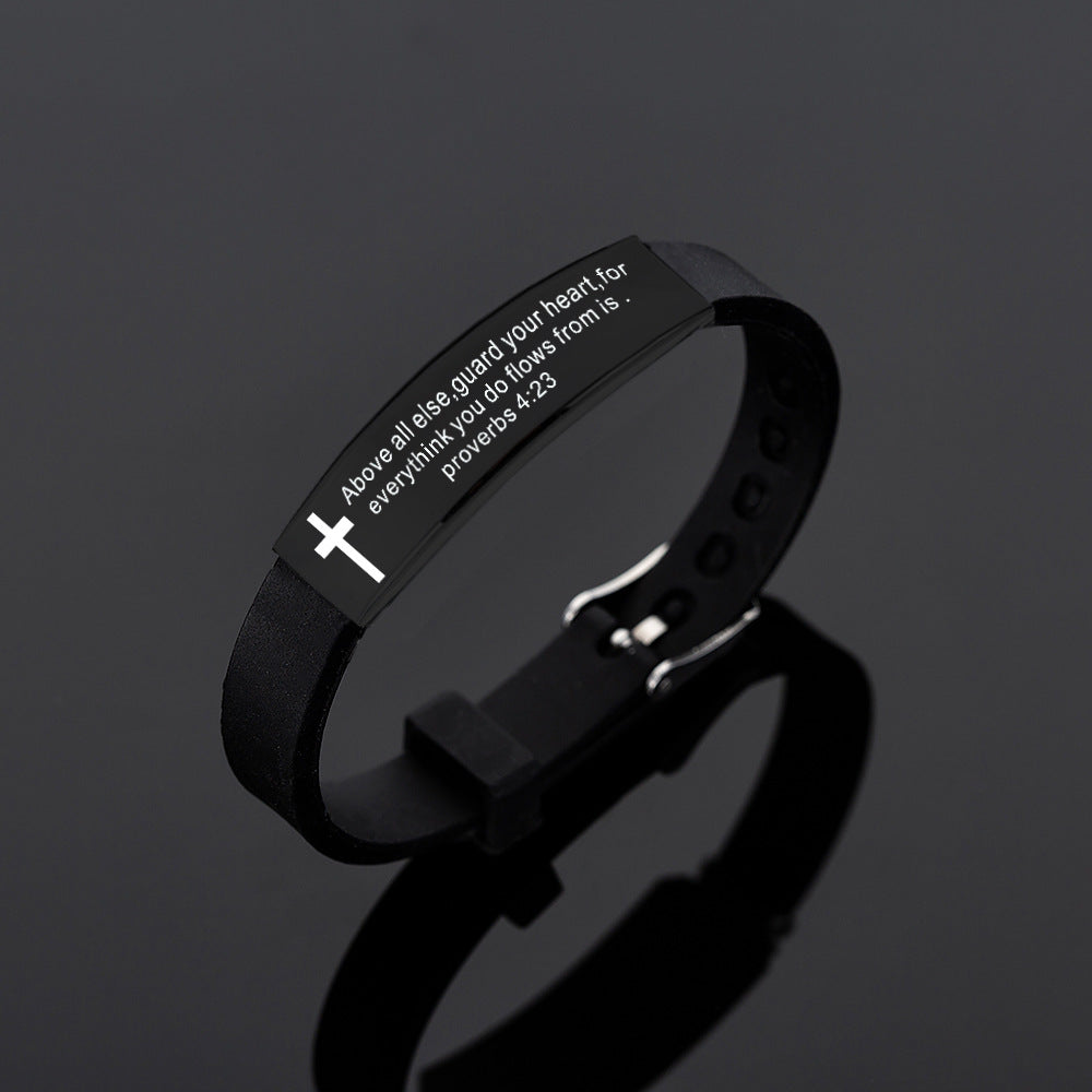 Bible Verse Silicone Bracelet
