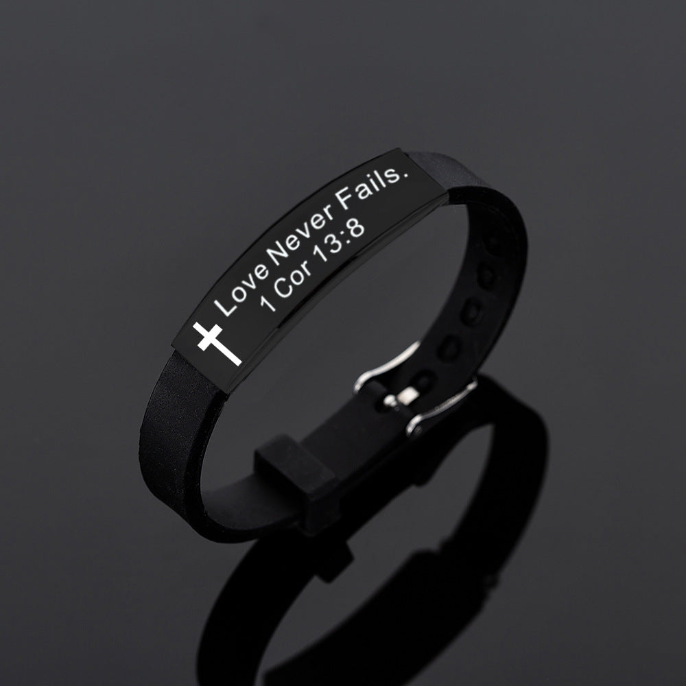 Bible Verse Silicone Bracelet