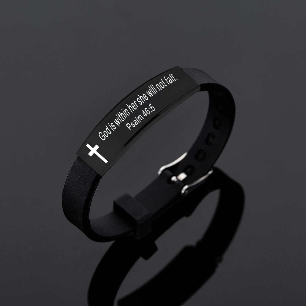Bible Verse Silicone Bracelet